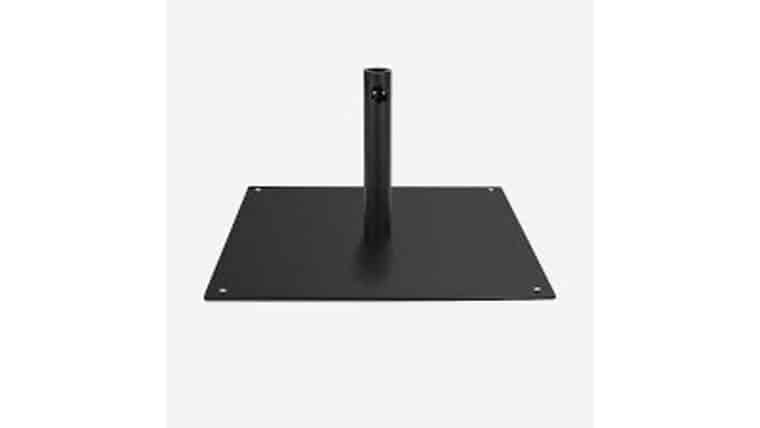 24″ x 24″ Metal Umbrella Stand – Black | Rental