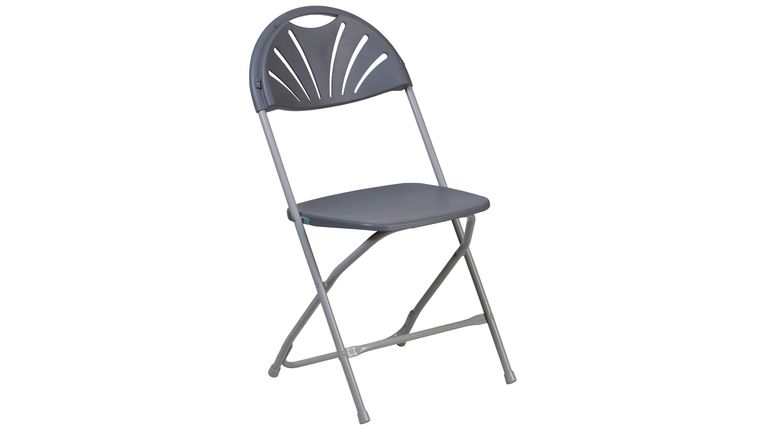 Fiesta Folding Chair – Fan Back – Charcoal Grey | Rental Fiesta Folding Chair – Fan Back – Charcoal Grey | Rental