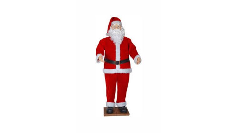 6′ Foot Life-Size Decorative Plush Santa Claus – Sitting or Standing | Rental