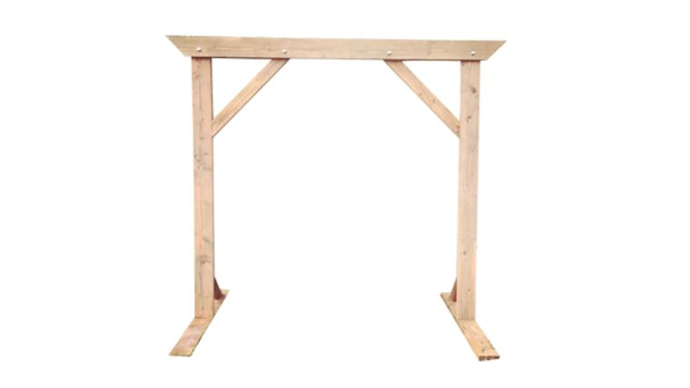 Natural Wood Frame Flair Arch | Rental