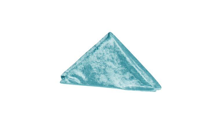 Velvet 20″x20″ Napkin | Peacock Teal | Rental