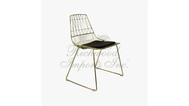 Hawaiian Metal Chair – Gold | Rental
