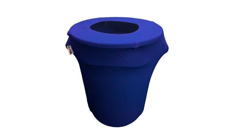 Spandex Trash Can Cover for 32-Gallon – Royal Blue | Rental Spandex Trash Can Cover for 32-Gallon – Royal Blue | Rental