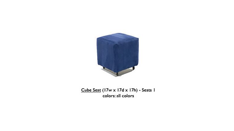 Cube Seat – Navy Blue | Rental