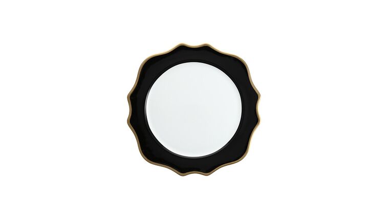 White/Black/Gold Trieste Charger Plate | Rental White/Black/Gold Trieste Charger Plate | Rental