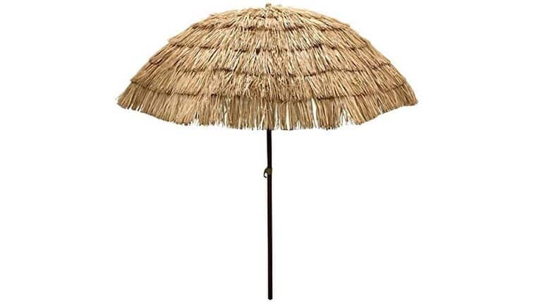 8′ Market Umbrella Kit – Natural Tiki Thatch | Rental 8′ Market Umbrella Kit – Natural Tiki Thatch | Rental