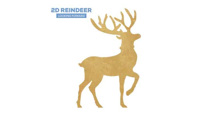 Wood Reindeer – Style D | Rental