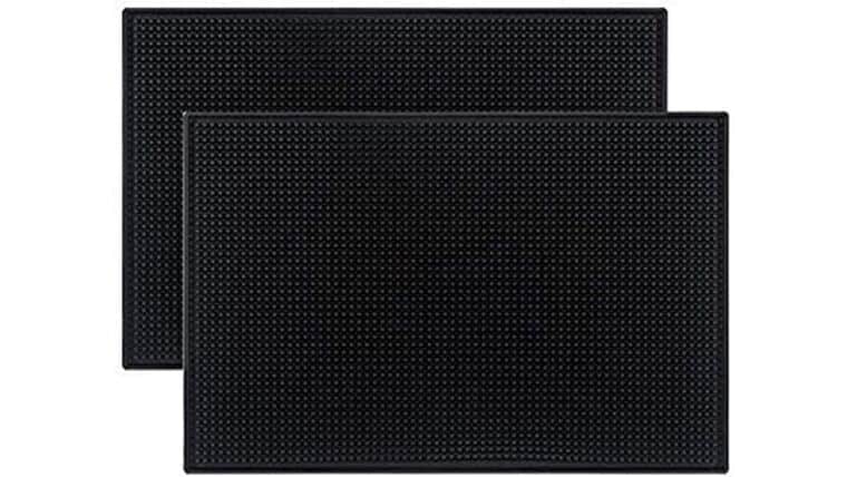 Large Black Rubber Bar Mat | Rental Large Black Rubber Bar Mat | Rental
