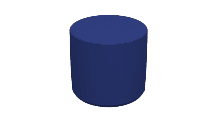 Stool | Cylinder | Blue | Rental