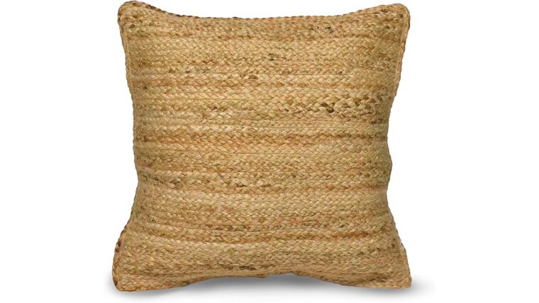 Jute Throw Pillow Covers, Braided Decorative Pillow Covers, Farmhouse Accent, Pillows for Couch, Living Room Decor, 18 x 18 inch, Natural | Rental Jute Throw Pillow Covers, Braided Decorative Pillow Covers, Farmhouse Accent, Pillows for Couch, Living Room Decor, 18 x 18 inch, Natural | Rental