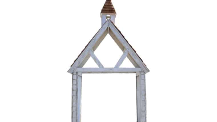 4 Post White Wood Arch | Rental 4 Post White Wood Arch | Rental