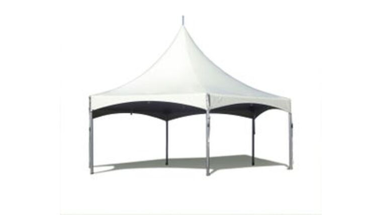 30′ | High Peak Tent | Hexagon | White | Rental
