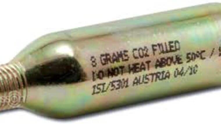 8 Gram Threaded Co2 Cylinder For Confetti Launchers | Rental
