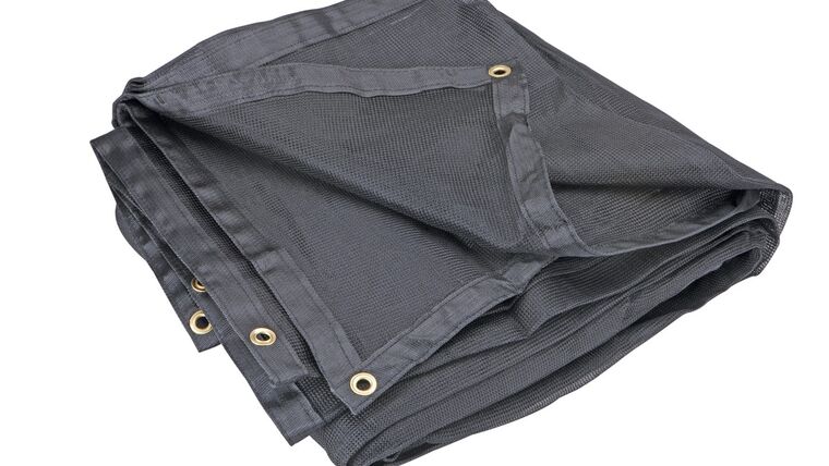21′ x 21′ – Black 70% Mesh Tarp/Scrim | Rental 21′ x 21′ – Black 70% Mesh Tarp/Scrim | Rental