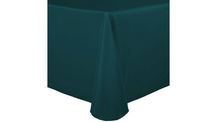 Polyester | 78″ x 108″ Rectangular Polyester Tablecloth – Teal | Rental