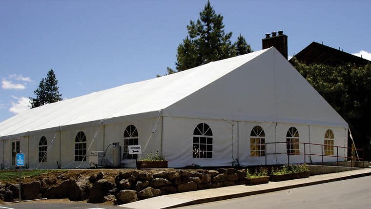 40′ x 120′ Keder Tent – White | Rental