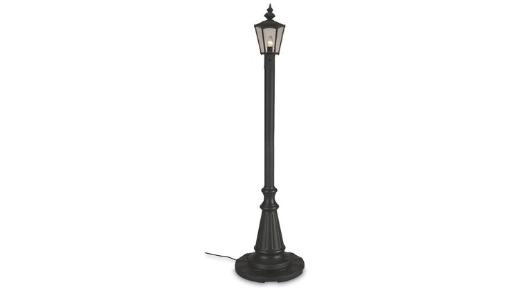 80″ Black Cambridge Single Lamp Post Patio Lamp | Rental 80″ Black Cambridge Single Lamp Post Patio Lamp | Rental