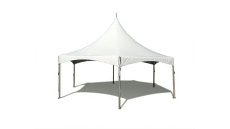 20′ x 20′ | High Peak Tent | Hexagon | White | Rental