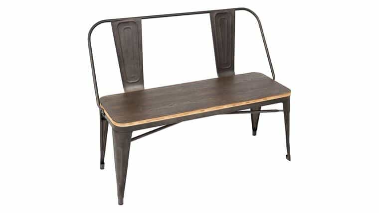 41″ Antique Oregon Industrial Bench – Expresso | Rental 41″ Antique Oregon Industrial Bench – Expresso | Rental