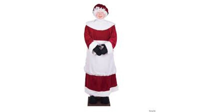 6′ Life-Size Decorative Plush Mrs. Santa Claus – Sitting or Standing | Rental