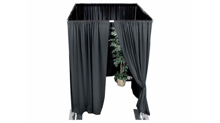 6′ x 6′ Black Drape Photo Enclosure | Rental