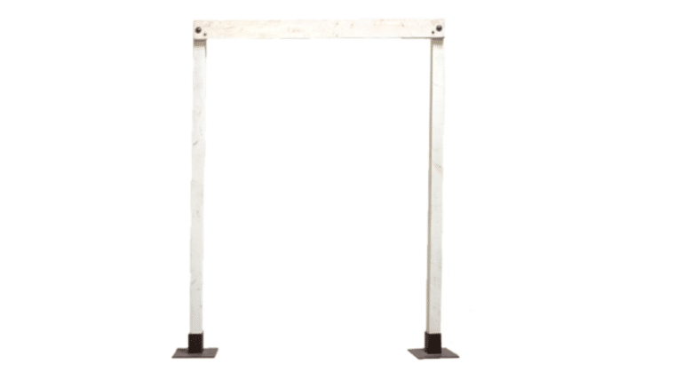 White Wood Frame Straight Arch | Rental