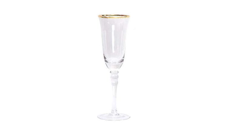 Venice Flute – Gold Rim – 6.7 oz. | Rental Venice Flute – Gold Rim – 6.7 oz. | Rental