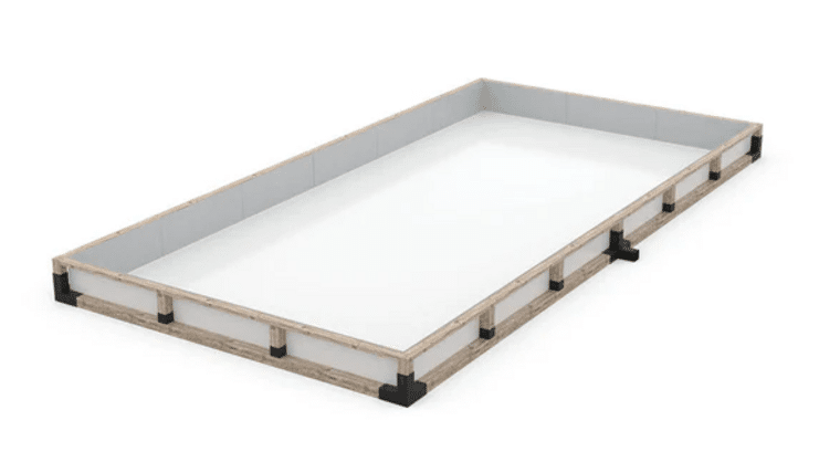 12′ x 24′ Munro Grid Portable Ice Hockey Rink Kit with Liner and Puckboards | Rental
