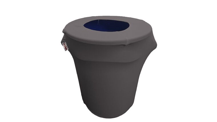 Spandex Trash Can Cover for 32-Gallon – Charcoal | Rental Spandex Trash Can Cover for 32-Gallon – Charcoal | Rental
