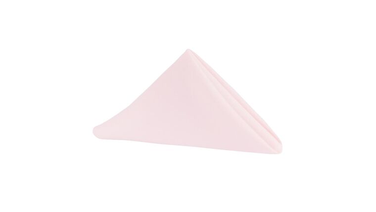 Polyester | 20″ x 20″ Pastel Pink Napkin | Rental Polyester | 20″ x 20″ Pastel Pink Napkin | Rental