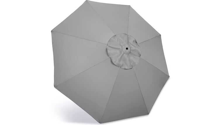 9′ Market Umbrella Top Only – Gray | Rental