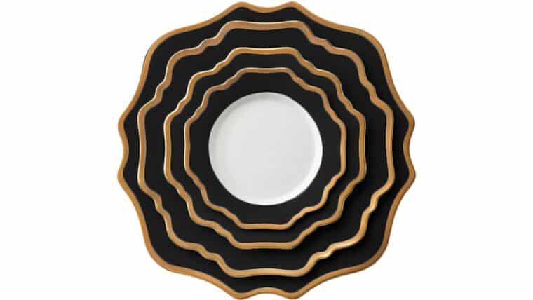 Casablanca Gold & Black – 8.5″ Salad Plate | Rental