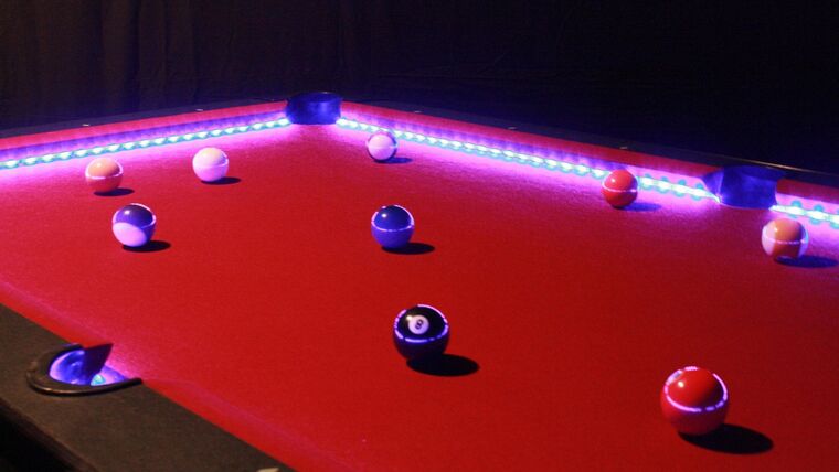 Billiards/Pool LED Illuminated Game Table | Rental
