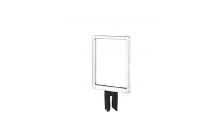 Part – White Plastic Post Stanchion Vertical Sign Holder | Rental Part – White Plastic Post Stanchion Vertical Sign Holder | Rental