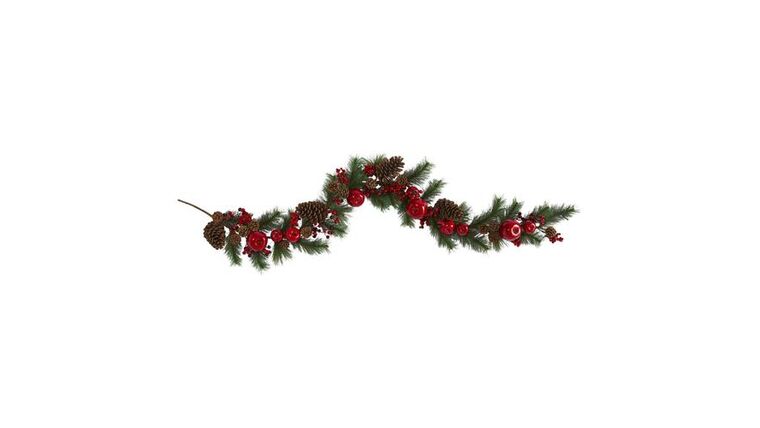 6’ Apple, Berries and Pinecone Artificial Garland | Rental