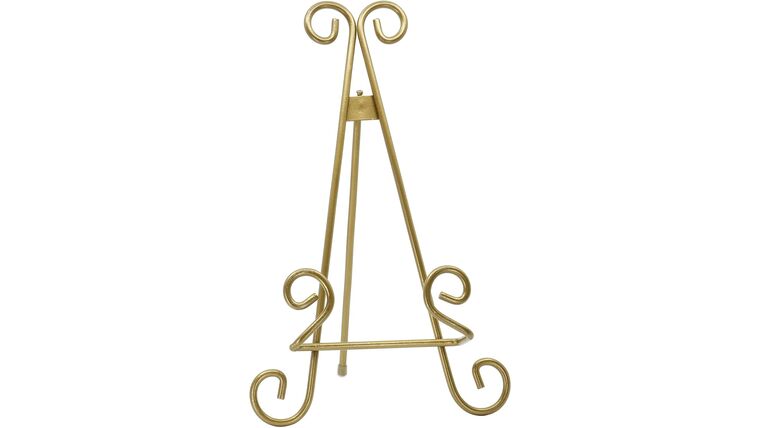 13″ Gold Iron Mini Easel | Rental