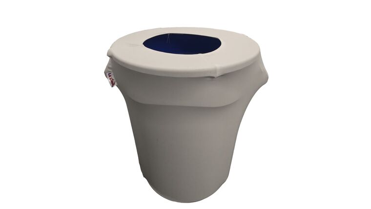 Spandex Trash Can Cover for 32-Gallon – Gray Light | Rental Spandex Trash Can Cover for 32-Gallon – Gray Light | Rental