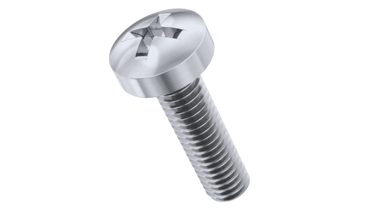 M6-1.0 mm x 10 mm Pan Head Phillips Machine Screw – Stainless | Rental M6-1.0 mm x 10 mm Pan Head Phillips Machine Screw – Stainless | Rental