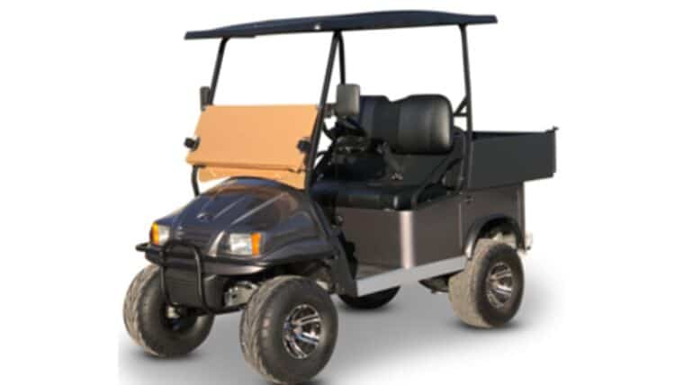 2 Passenger Short Box Cargo Golf Cart – Lifted | Rental 2 Passenger Short Box Cargo Golf Cart – Lifted | Rental