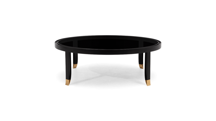 Coffee Table – Black Glass | Rental