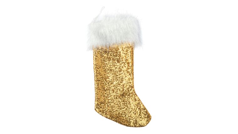 Glitz Sequin Christmas Stocking – Gold | Rental