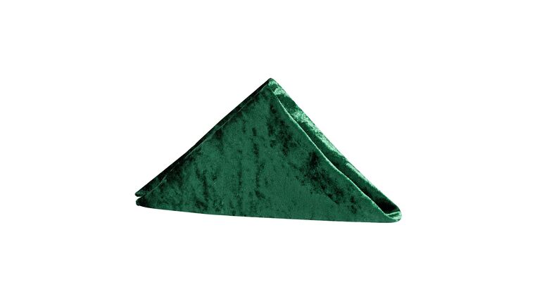 Velvet 20″x20″ Napkin – Emerald Green | Rental