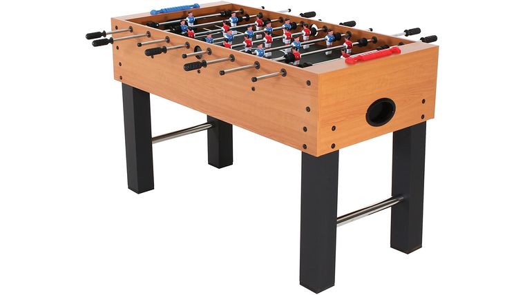 4 Player Wood Finish Foosball Game With Abacaus-Style Scoring and Internal Ball Return Kit | Rental
