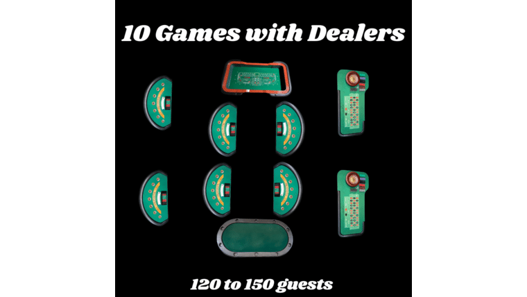 Full House | 10 Casino Game Package | Rental Full House | 10 Casino Game Package | Rental