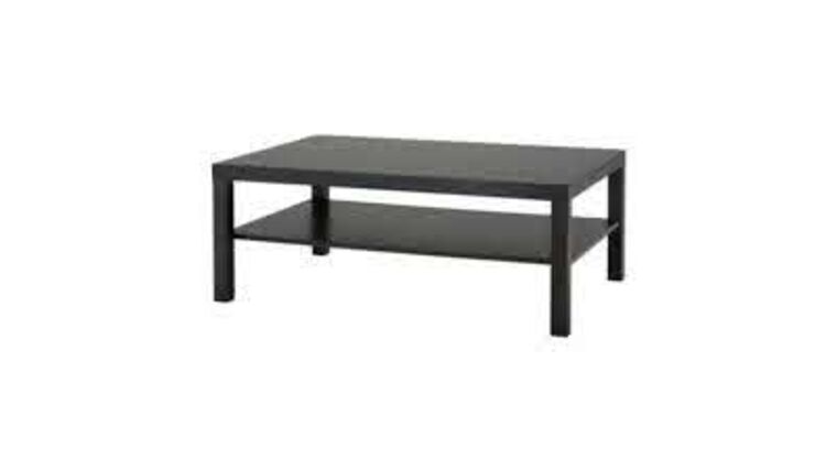 Coffee Table – Black Lack | Rental