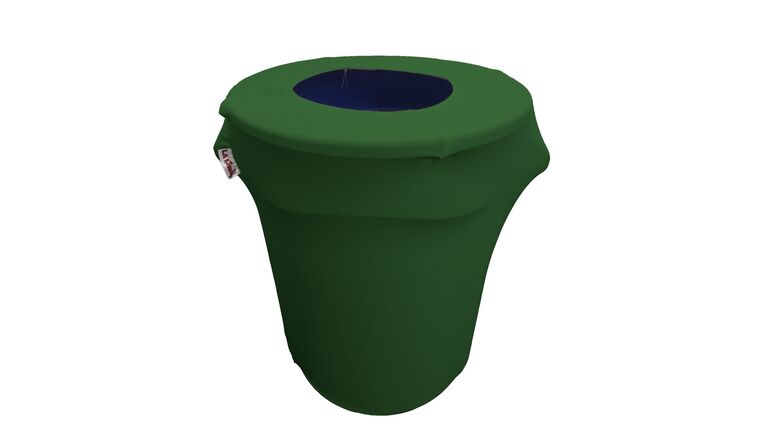 Spandex Trash Can Cover for 32-Gallon – Green Emerald | Rental Spandex Trash Can Cover for 32-Gallon – Green Emerald | Rental