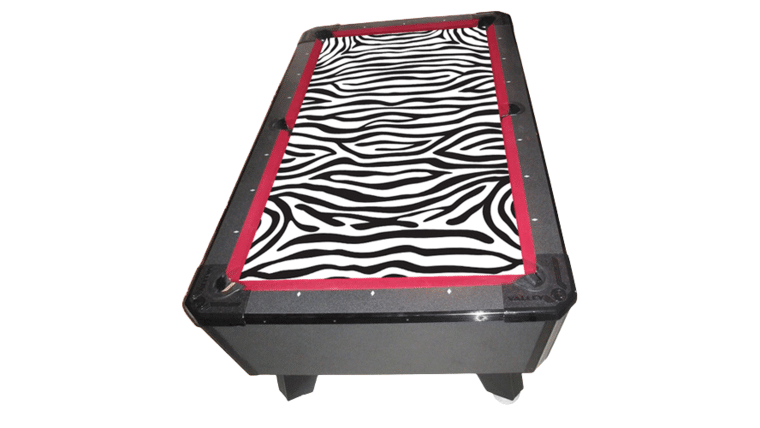 Billiards/Pool Game Table (Zebra Felt) | Rental