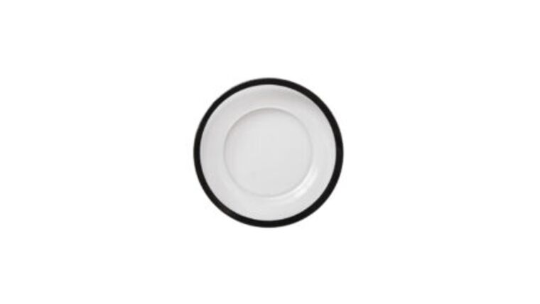 Onyx Rim Glass B & B Plate | Rental