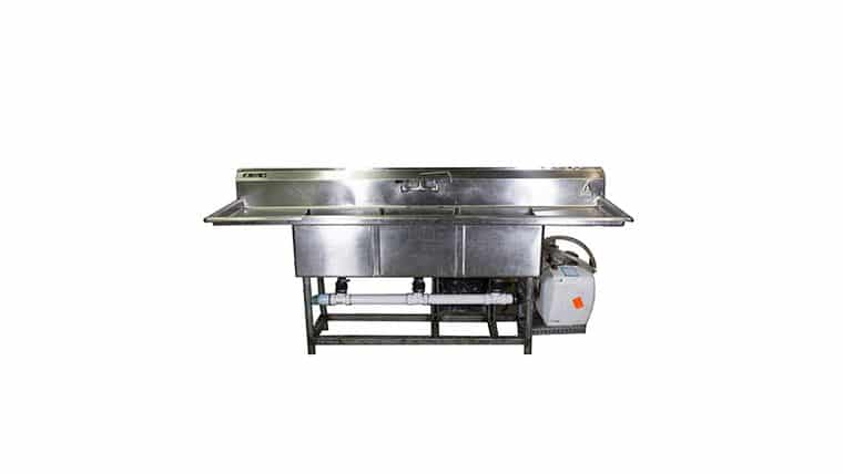 Stainless Triple Hot/Cold Sink | Rental Stainless Triple Hot/Cold Sink | Rental
