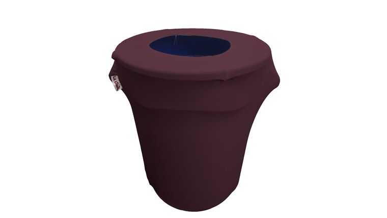 Spandex Trash Can Cover for 32-Gallon – Eggplant | Rental Spandex Trash Can Cover for 32-Gallon – Eggplant | Rental